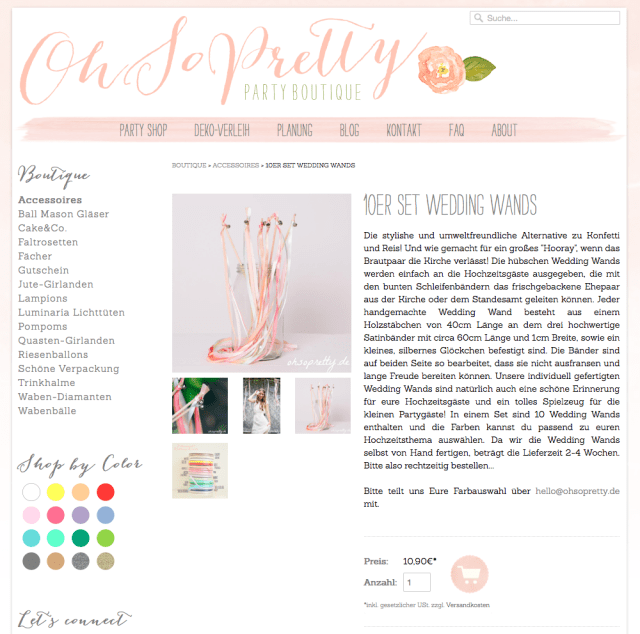 Wedding Wands von Oh so Pretty